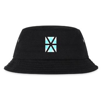 Azur X-Muster im Eis-Marble - Kids’ Bucket Hat - black - Front