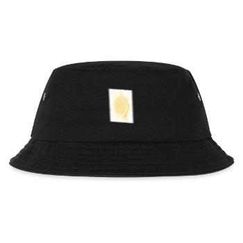 Yellow Spiral Solar Circle - Kids’ Bucket Hat - black - Front