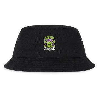 Leaf Me Alone Salad Humor - Kids’ Bucket Hat - black - Front