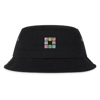 Struwwelpeter Pop Art – Frankfurt Germany - Kinder Bucket Hat - Schwarz - Vorne