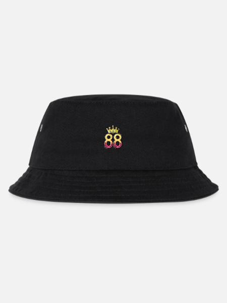 88 Zahl Krone - Kinder Bucket Hat - Schwarz