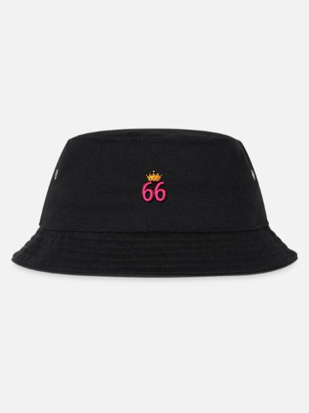 66 Zahl Trikot Krone - Kinder Bucket Hat - Schwarz