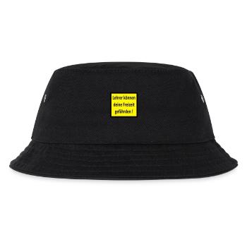 Lehrer können deine Freizeit gefährden! - Kinder Bucket Hat - Schwarz - Vorne