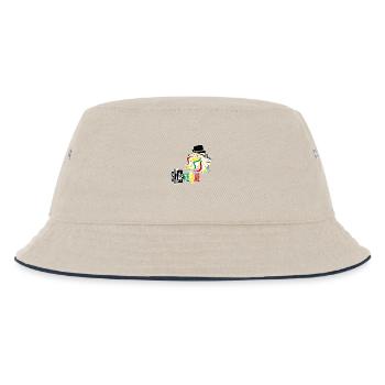 Ska & Reggae - Kinder Bucket Hat - Natur/Navy - Vorne