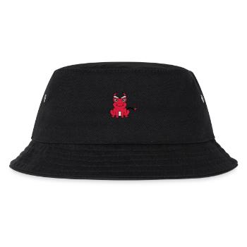 Devil Horns Frog Demon - Kids’ Bucket Hat - black - Front