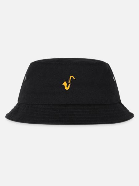 Saxofon - Kinder Bucket Hat - Schwarz