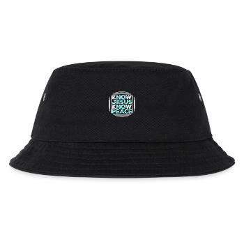 Erkenne Jesus, kenne den Frieden, keinen Hass, die christliche Bibel Liebe - Kinder Bucket Hat - Schwarz - Vorne