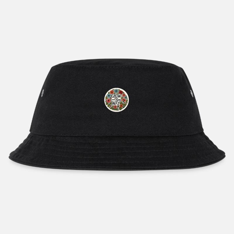 Wachsen Sie auf Ihre eigene Art und Weise - Kinder Bucket Hat - Schwarz