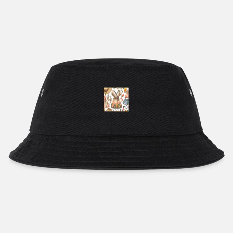 Look des Tages. - Kinder Bucket Hat - Schwarz