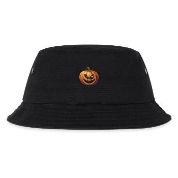 Verrückter Halloween Kürbis - Kinder Bucket Hat - Schwarz - Vorne