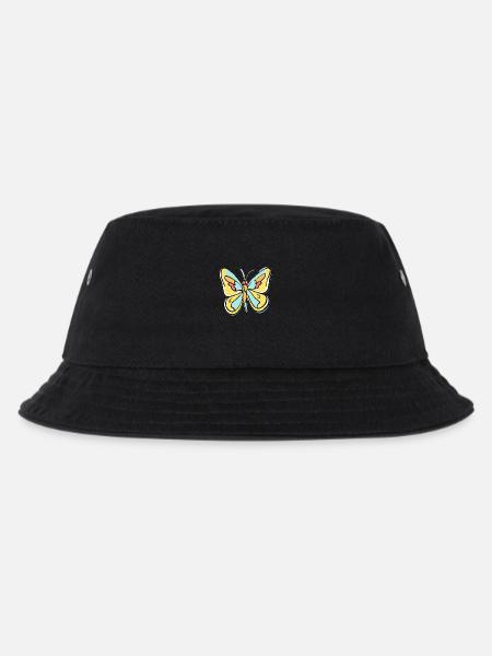 Schmetterling - Kinder Bucket Hat - Schwarz
