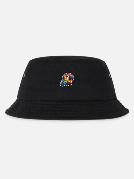 Papagei - Kinder Bucket Hat - Schwarz