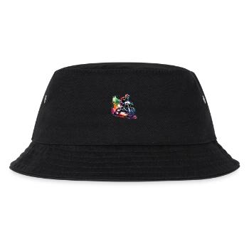 Motocross - Kinder Bucket Hat - Schwarz - Vorne