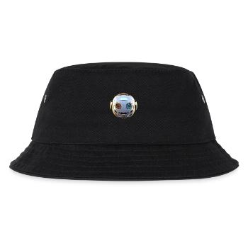 Roboterkopf für alle Sci-Fi- und Technikliebhaber - Kinder Bucket Hat - Schwarz - Vorne