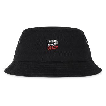 I Workout To Burn Off The Crazy 10 - Kinder Bucket Hat - Schwarz - Vorne