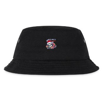 Weck mich auf, wenn Weihnachten ist - Kinder Bucket Hat - Schwarz - Vorne