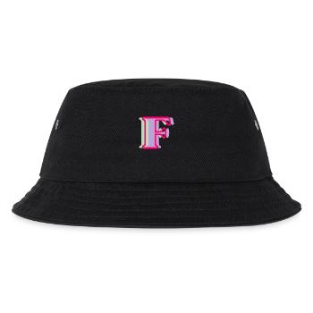 Mehrfarbiger Buchstabe f – originelle Geschenkidee - Kinder Bucket Hat - Schwarz - Vorne