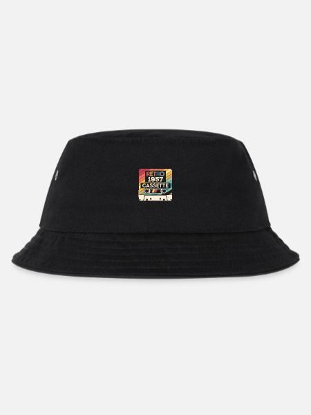 Retro 1975 Jahrgang 1957 - 1957 Jubiläumsgeschenk - Kinder Bucket Hat - Schwarz