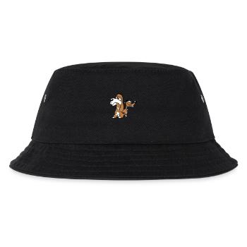 2 dogs team stupid two friends crew unhappy - Kids’ Bucket Hat - black - Front