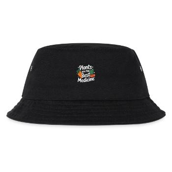 Vegetarian Vegan Veggie Vegetarian - Kids’ Bucket Hat - black - Front