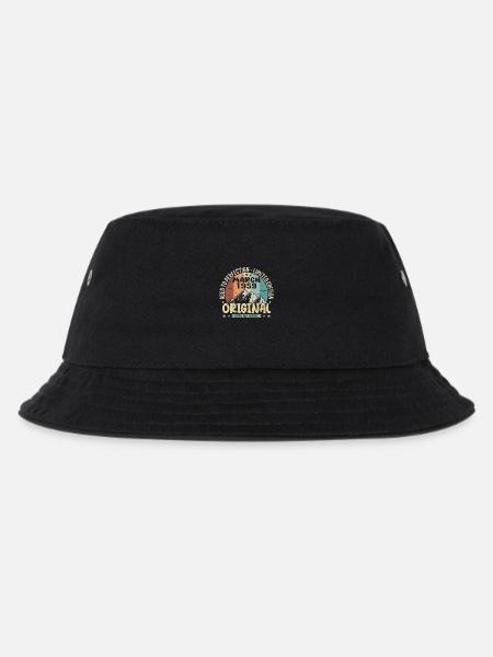 66. Geburtstag Jubiläum märz 1959, march 1959 - Kinder Bucket Hat - Schwarz