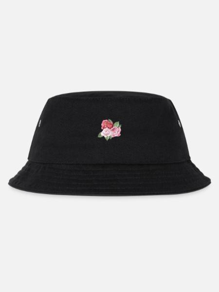 Spring_Pfingstrosen - Kinder Bucket Hat - Schwarz