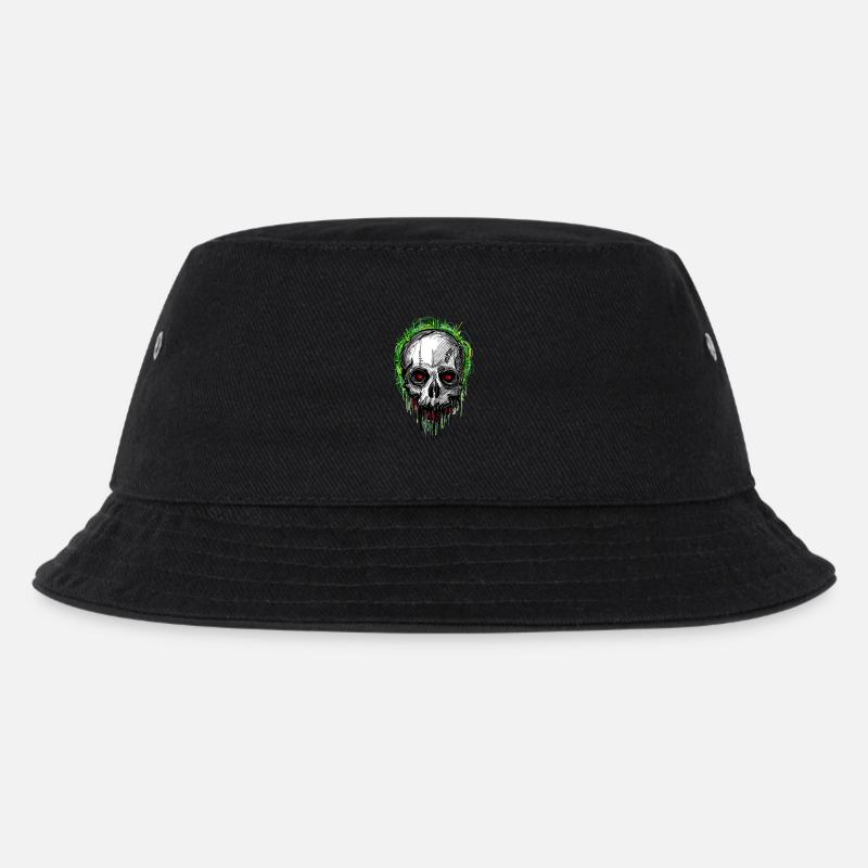 skull_scribble - Kids’ Bucket Hat - black