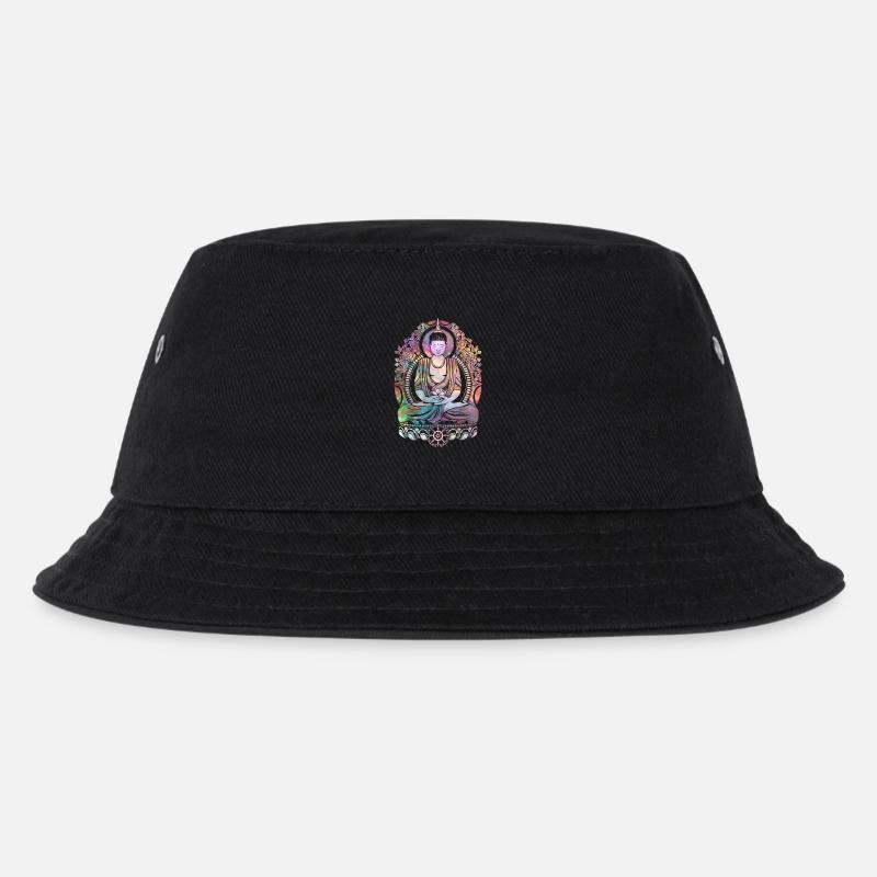 Cosmic Buddha - Kids’ Bucket Hat - black