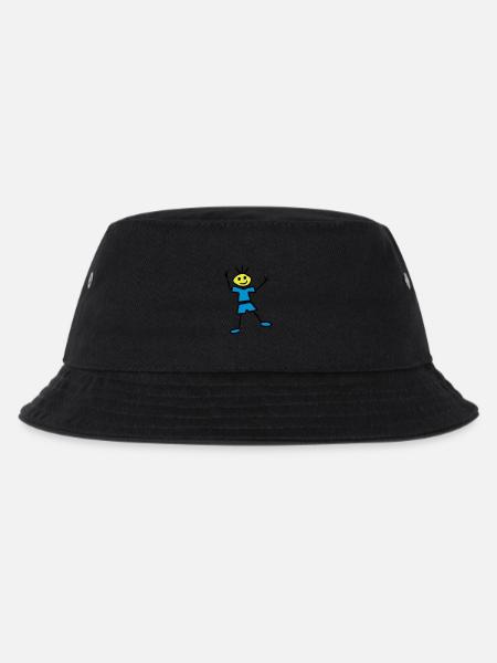 Stick figure - Kids’ Bucket Hat - black