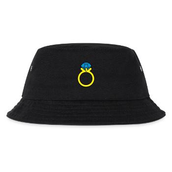 diamond ring - Kids’ Bucket Hat - black - Front