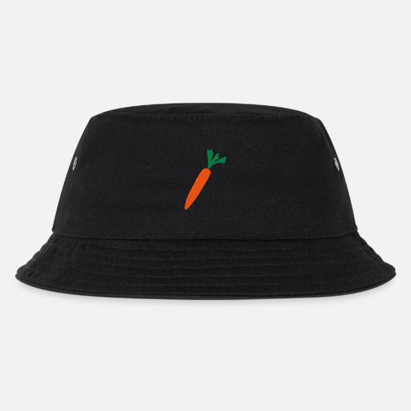 Karotte - Kinder Bucket Hat - Schwarz