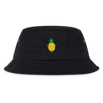 ananas - Kinder Bucket Hat - Schwarz - Vorne