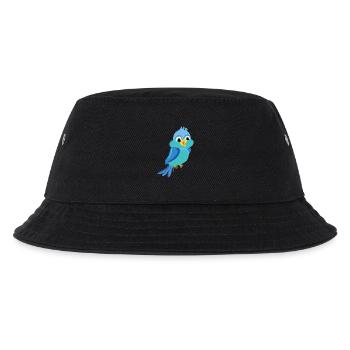 vogel voegel birds animal tiere parrot papagei9 - Kinder Bucket Hat - Schwarz - Vorne