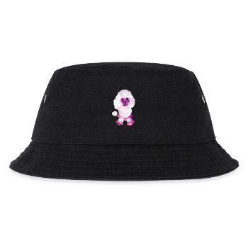 Watercolor Poodle Puppy Digital Art - Kids’ Bucket Hat - black - Front