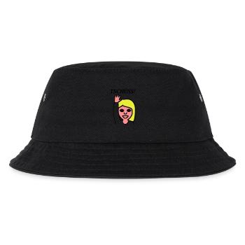 Emoji Grüßen Tschüss - Kinder Bucket Hat - Schwarz - Vorne