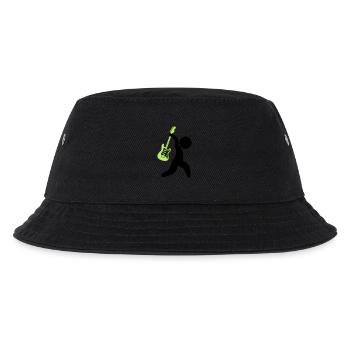 Musik Star mit einer Gitarre - Kinder Bucket Hat - Schwarz - Vorne