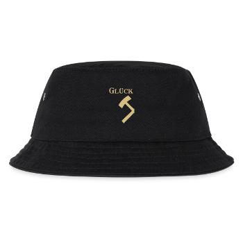Partnershirt - Glück Auf! - Glück - Kinder Bucket Hat - Schwarz - Vorne