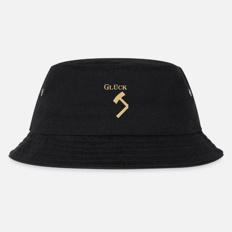 Partnershirt - Glück Auf! - Glück - Kinder Bucket Hat - Schwarz
