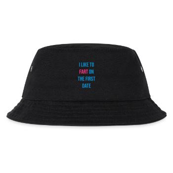 i like to fart on the first date - Kids’ Bucket Hat - black - Front
