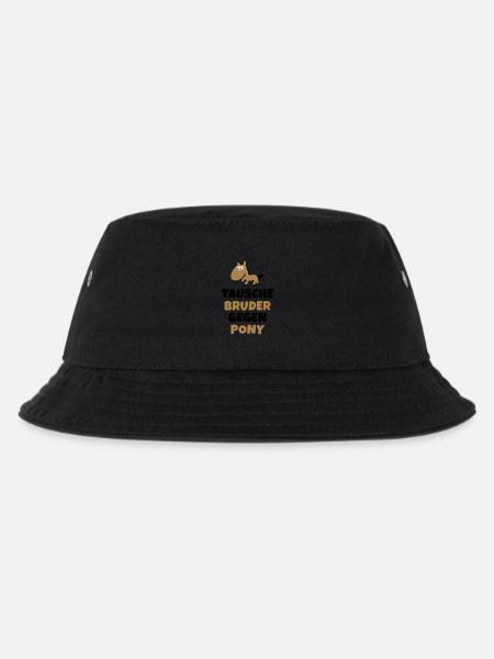 Tausche Bruder gegen Pony - Kinder Bucket Hat - Schwarz