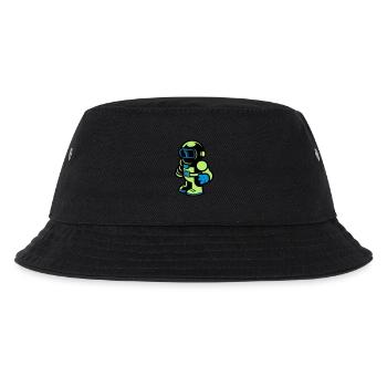 Cartoon Spaceman Astronaut - Kids’ Bucket Hat - black - Front