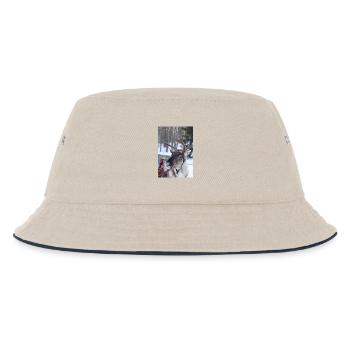 Rentier - Kinder Bucket Hat - Natur/Navy - Vorne