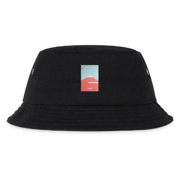 Japanese mountain scenery with Shinkansen - Kids’ Bucket Hat - black - Front