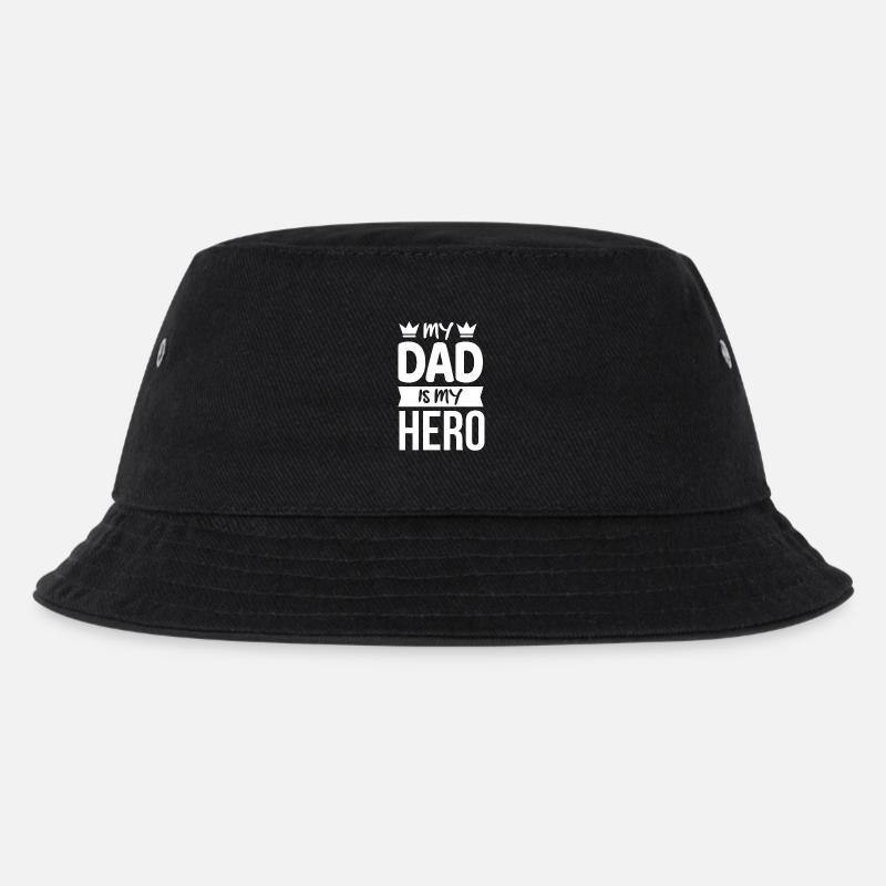 Papa Vater - Kinder Bucket Hat - Schwarz