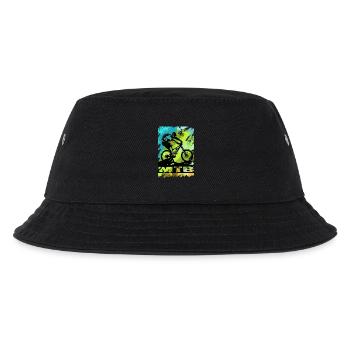 MTB Bike - Kinder Bucket Hat - Schwarz - Vorne