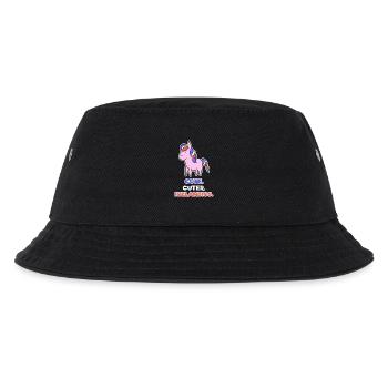 Pony Haflinger Statement Islandpferde Islandponys - Kinder Bucket Hat - Schwarz - Vorne