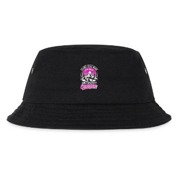 Camping Camper Campen - Kinder Bucket Hat - Schwarz - Vorne