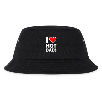 I love hot dads - Kinder Bucket Hat - Schwarz - Vorne