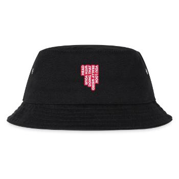 you look really weird - Kinder Bucket Hat - Schwarz - Vorne