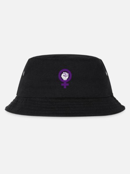Feminist Symbol Frauenrechte Faust - Kinder Bucket Hat - Schwarz